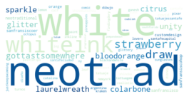 A word cloud containing words like whiteink and neotrad
